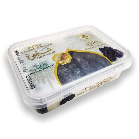 Premium Ajwa Dates 1.1lb (500g) – Halal, Vegan, Gluten-Free Superfood | High Fiber, Natural Sugar Snack | All-Natural Healthy Food