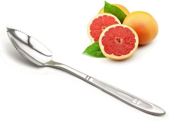 Grapefruit Spoons, Stainless Steel, 6-2/5-Inch, Set of 4 (Clover)
