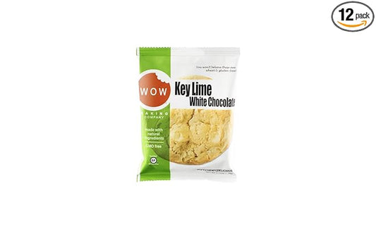 WOW Baking Company Gluten-Free Cookies, Key Lime White Chocolate, 2.75 Ounce (Pack of 12)
