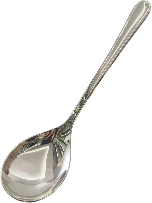 Serving Spoon,Heavy Duty 304 Stainless Steel Buffet Serving Spoon,Dishwasher Safe 10.6'' Pack of 1
