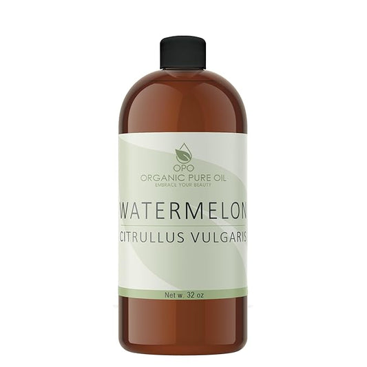 Watermelon Seed Oil - 32 oz - 100% Pure, Unrefined, All Natural, Non GMO, Bulk, Organically