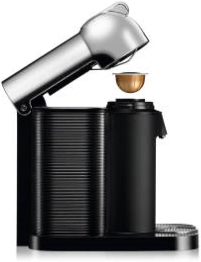 Nespresso Vertuo Coffee and Espresso Maker by Breville, Chrome with Aeroccino Milk Frother