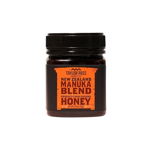 Taylor Pass Honey Co Manuka Honey Blend | Non-GMO New Zealand Honey in BPA-Free Jar | Sustainable Manuka Honey Blend | 8.83oz