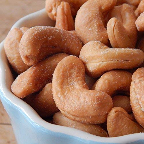 Dry Roasted Cashews Himalayan Salted (4 Lbs.) - Baked in Small Batches for Added Freshness - Oven Roasted to Perfection without Oil - Farm Fresh Nuts Brand