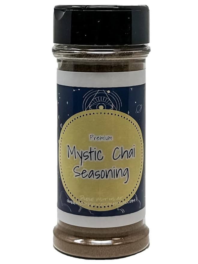Premium | Mystic Chai Spiced Seasoning | Large Shaker | Crafted in Small Batches | Mystic Chai Spiced Seasoning – A Unique Blend for Flavors That Enchant!