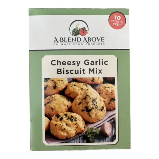 A Blend Above Cheesy Garlic Biscuit Mix - Easy to Bake, Makes 10 Biscuits, Breakfast Biscuits, Dinner Biscuits, Biscuit's & Gravy - Biscuit Mix Just Add Water - Perfect Addition to All Meals - 10 Servings