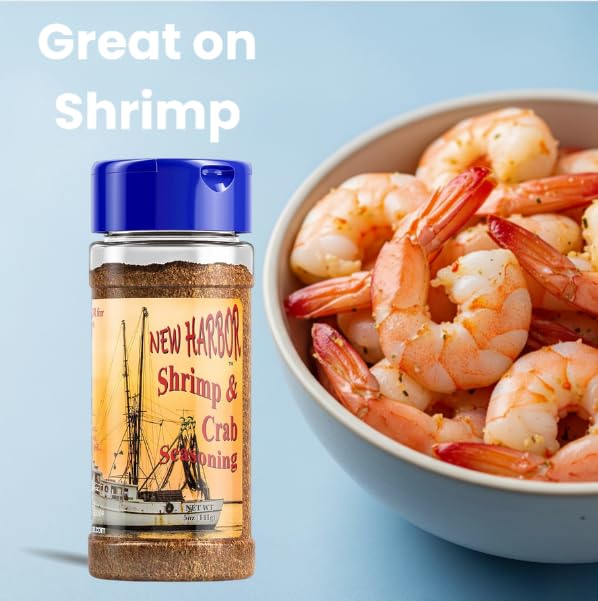 New Harbor Seasoning - Shrimp & Crab | All Natural Seasoning | Perfect for Seafood Boils | Made in America |