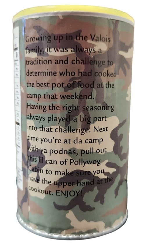 Pollywog Cabin Cajun Seasoning - Authentic Louisiana Spice Mix for Cajun, Creole and Southern Dishes - Gourmet, Spicy, Bayou-Inspired Seasoning – (One 8 Ounce Shaker)