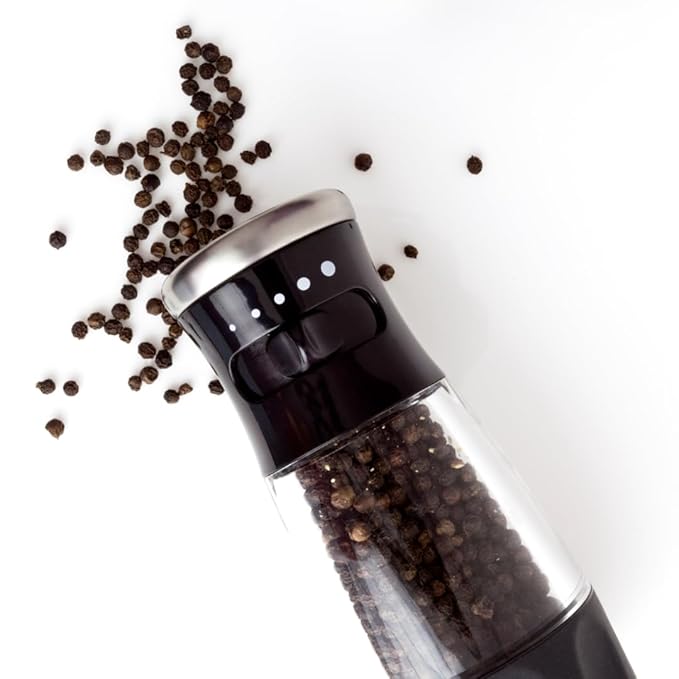 Minimalist Whole Black Peppercorns, 12.8 oz, Pepper Mill & Grinder Refill, Garnish, Reusable Packaging