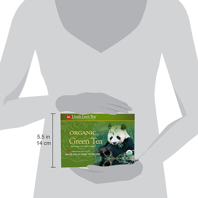 Uncle Lee's Organic White & Green Tea Variety 2-Pack (206 Individually Wrapped Bags) – Lightly Caffeinated Bulk Teas for Home, Office, Camping