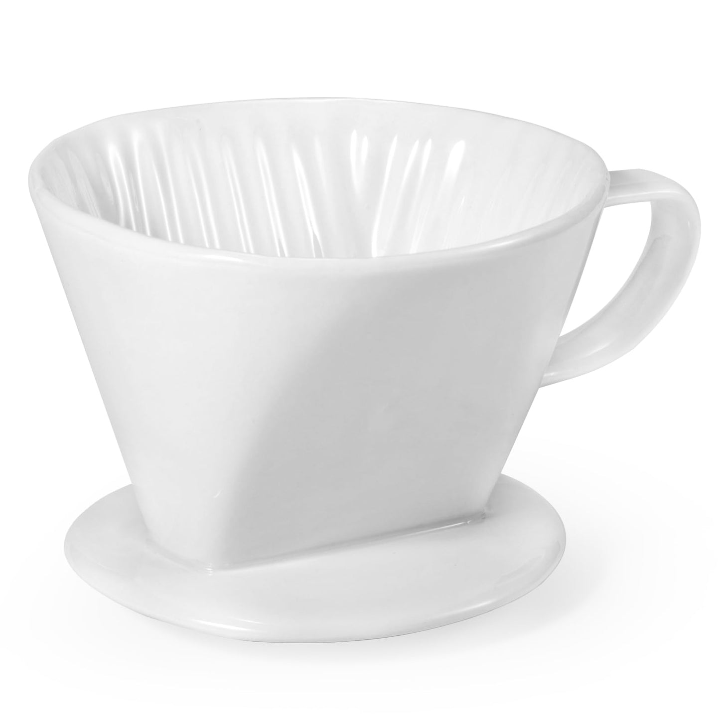 Noarixa Pour Over Coffee Dripper, Ceramic Pour Over Coffee Maker, White
