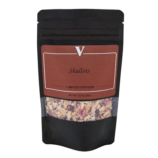 Shallots- READY TO USE dried shallots for salads, dips, soups or any recipe that calls for fresh onions or shallots. (.9 Ounce Pouch)