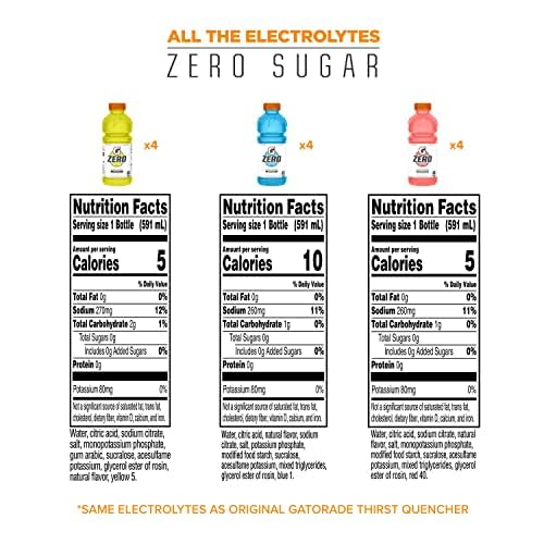 Gatorade Variety Pack Thirst Quencher, 20 Fl Oz Bottles, 12 Pack