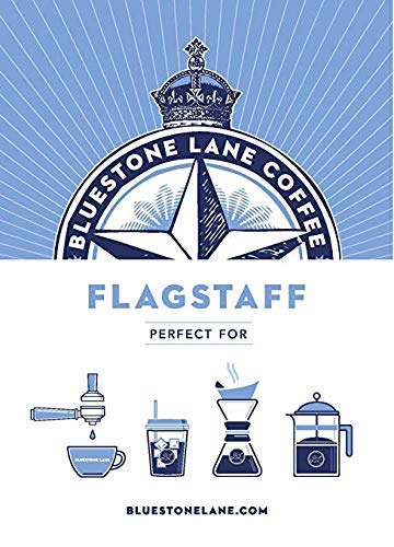 Bluestone Lane Flagstaff Ground Coffee, Medium Roast, Filter & Cold Brew Blend, 12 Ounce Bag
