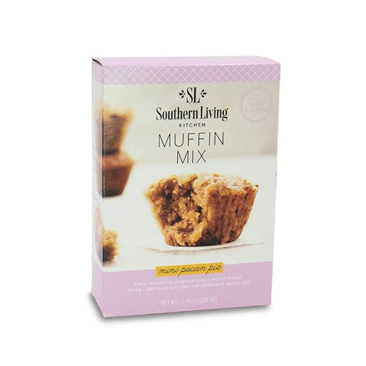 Southern Living Mini Pecan Pie Muffin Mix, Easy, Gourmet Dessert, Perfect for Hosting, Rich & Decadent Flavor, Makes 36 Mini Muffins