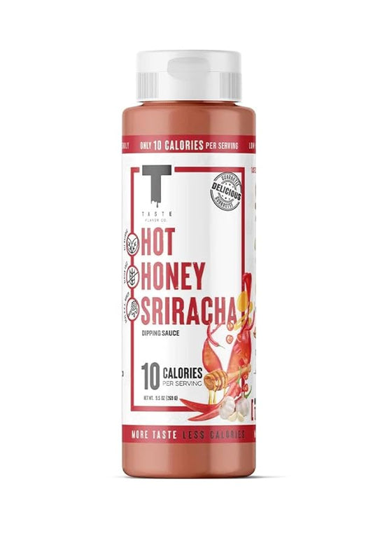 Taste Flavor Co. Wing Sauce and Marinade, Great Tasting, Keto Friendly, Low-Calorie Sauce (Hot Honey Sriracha)