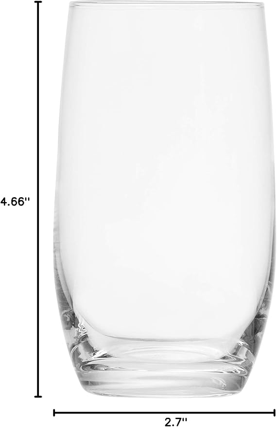 Schott Zwiesel Tritan Crystal Glass Banquet Barware Collection Beer Tumbler/Highball Cocktail Glass, 11.2-Ounce, Set of 6