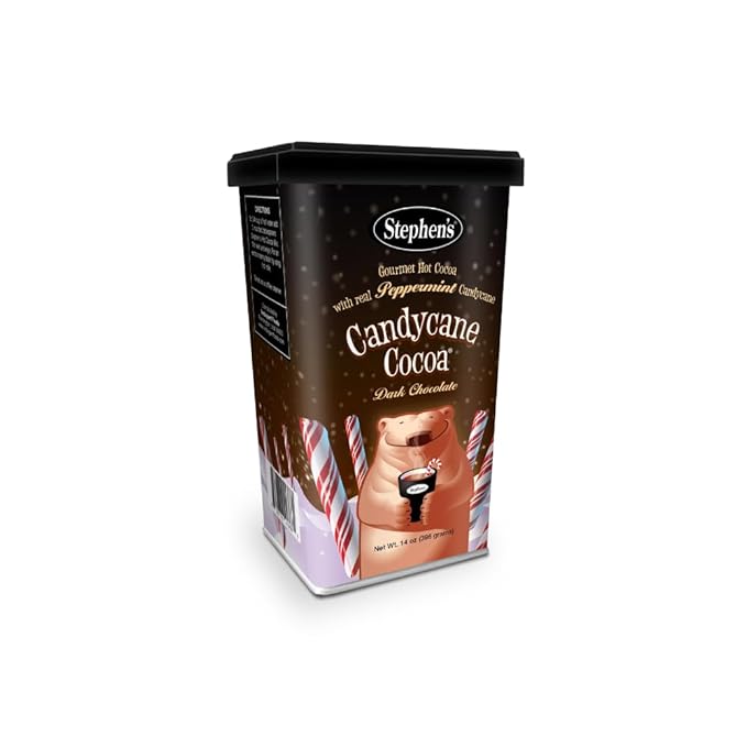 Stephen's Gourmet Hot Cocoa, Candycane Cocoa Dark, 14 OZ (Pack of 6)