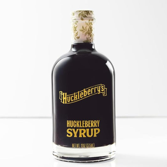 Huckleberry Syrup - Premium Breakfast made with real wild huckleberries & blueberries - Wild