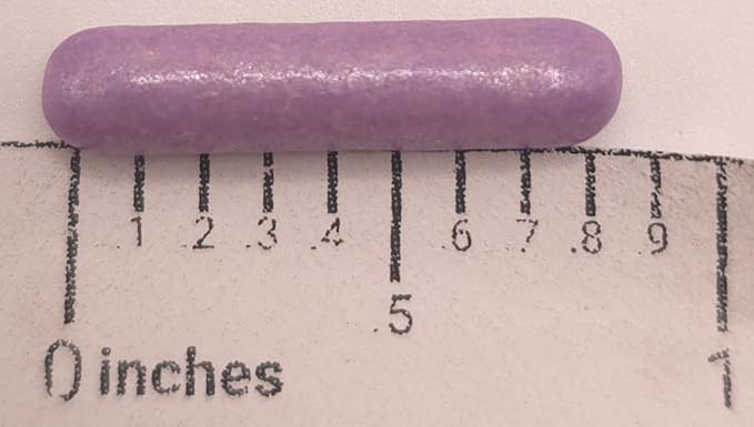 NCS Pearlized Purple Large Shaped Rod Decorative Cake or Cupcake Edible Topper, 8 ounces