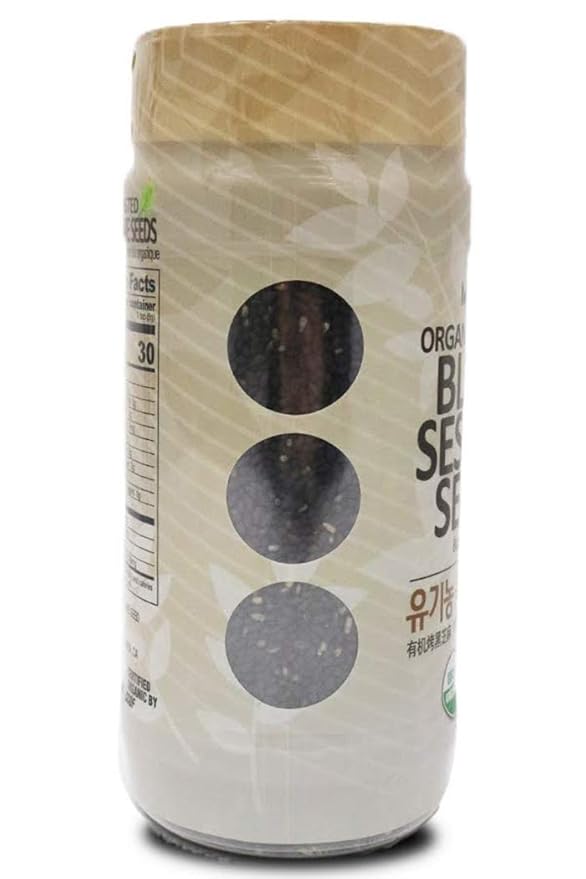 McCabe Organic Roasted Black Sesame, 8oz, USDA Organic Certified, CCOF Certified Organic, Roasted & Packed in USA
