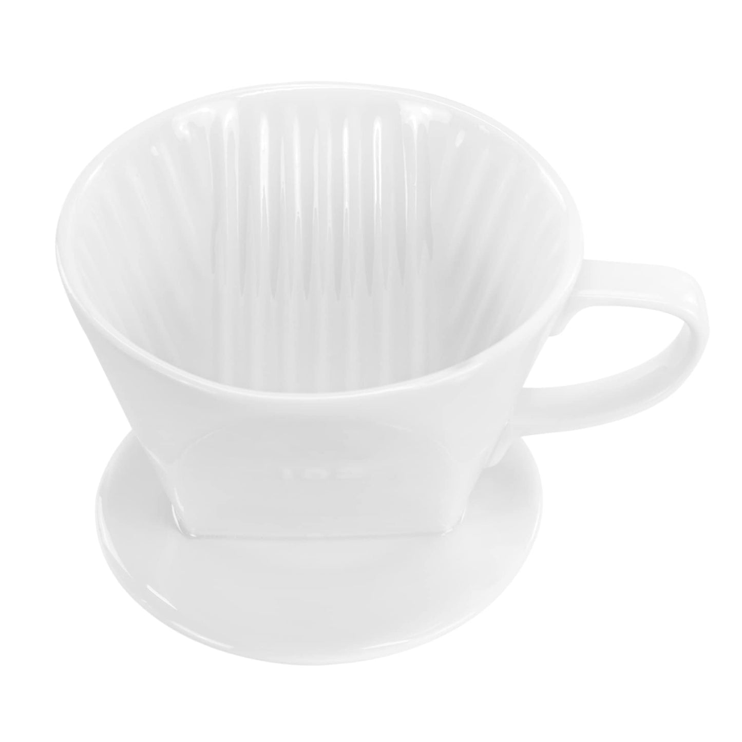 LHUKSGF Pour Over Ceramic, Coffee Dripper Ceramic Coffee Maker,White