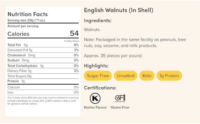 Nuts.com Whole Walnuts in Shell, 2 lbs ??Fresh Unshelled Raw Walnuts with Buttery, Nutty Flavor