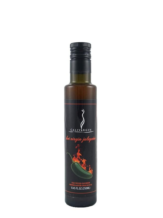 Calivirgin Jalapeno Olive Oil - Jalapeno Infused Extra Virgin Olive Oil - Cold Pressed Olive Oil