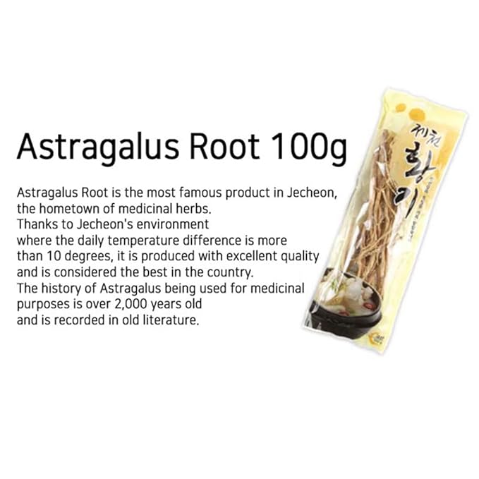 GAGOPADried Astragalus Root ??100% Korean Jecheon Hwanggi, Premium Quality, Perfect for Tea, Soup, and Herbal Infusions, 100g