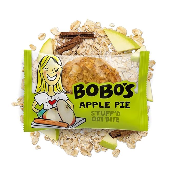 Bobo's Oat Bites Stuff'd Variety Pack (Strawberry, Lemon Poppyseed, and Apple Pie) Pack of 30 (1.3 oz Bites) 10 of each, Gluten Free Whole Grain Rolled Oats