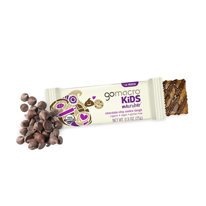 GoMacro MacroBar Organic Vegan Protein Bars - Dark Chocolate + Almonds & Coconut, Almond Butter, Chocolate Chips (2.3 Ounce Bars, 12 Count) (Pack of 2)