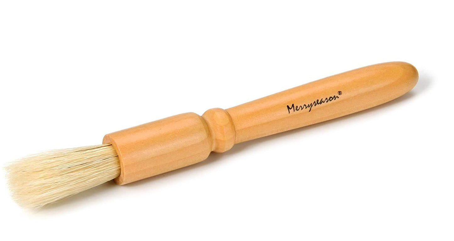Coffee Grinder Cleaning Brush, Wood Handle & Natural Bristles Wood Dusting Espresso Brush