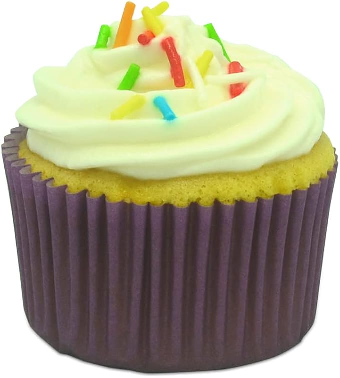 Standard Baking Cups, Classic Purple Greaseproof Festive Cupcake Liners, 150-Count