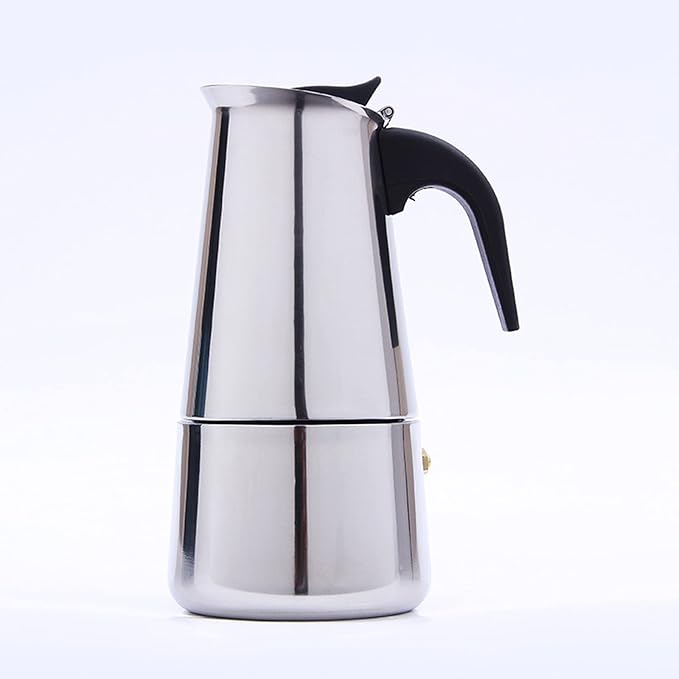 Stovetop Coffee Maker, 6 Cup Stainless Steel Moka Pot Espresso Maker Coffee Pot with Electric Stove, 500W Stovetop Espresso Machine Italian Espresso Maker for Home Bar Office