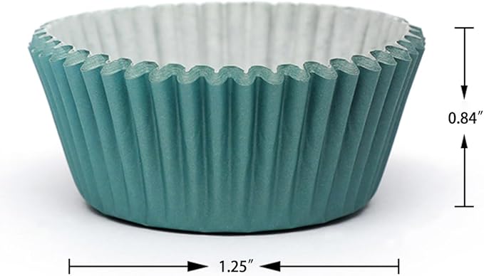 qiqee 300PCS Mini Gradient Cupcake Liners Cupcake Cups 6 Designs Pink Blue Cupcake Papers Baking Cups Cupcake Wrappers (Small Size)