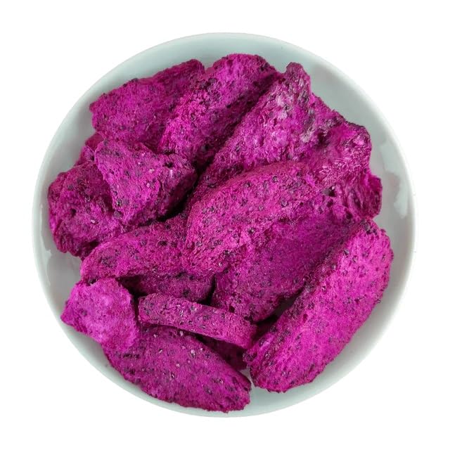 Healthy Freeze Dried Wild Red Dragon Fruit Candy 2-Oz No Sugar Added Gluten Free Non GMO Kosher Allergen Free All Natural Fruit Snack For Adult & Kids