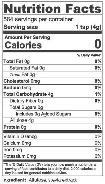 So Nourished Stevia with Allulose Sweetener Granular - 1:1 Sugar Substitute, Keto - 0 Calorie, 0 Net Carb, Non-GMO (5 lb / 80 oz)