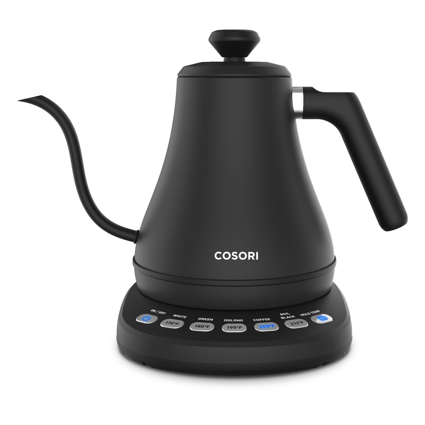 Cosori Gooseneck Electric Kettle with Temperature Control, 0.8L, Black