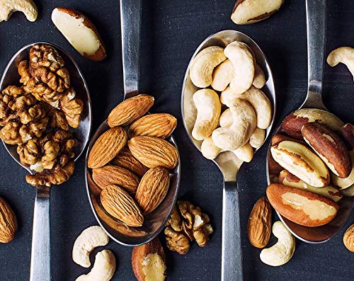 Food to Live - Mixed Raw Nuts, 8 Ounces Cashews, Brazil Nuts, Walnuts, Almonds, Unsalted, Raw, Kosher, Vegan, Bulk