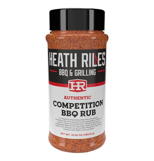 Heath Riles BBQ Rub - Competition Seasoning, Champion Pitmaster Recipe, Legendary BBQ Rubs For Smoking & Grilling, 70+ BBQ Championships, 10.20 oz.