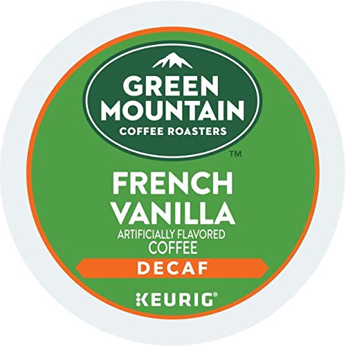 Green Mountain Coffee Roasters French Vanilla Decaf Keurig Single-Serve K-Cup pods, Light Roast Coffee, 72 Count