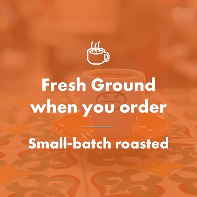 Cafì±?Grumpy Ethiopia Yirgacheffe Single Origin Whole Coffee Beans, 12 oz Bag Farm to Table Medium Roast, French Press Pour Over Cold Brew Drip