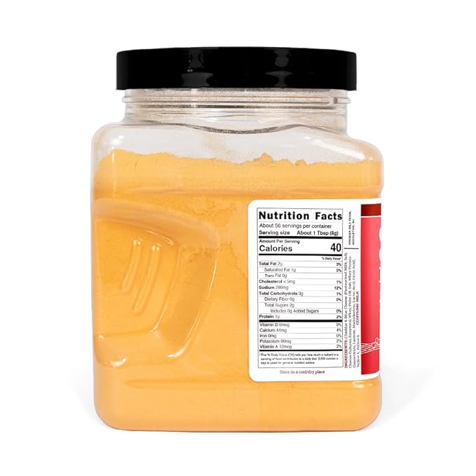 Hoosier Hill Farm Cheddar Cheese Powder, 1LB (Pack of 1)