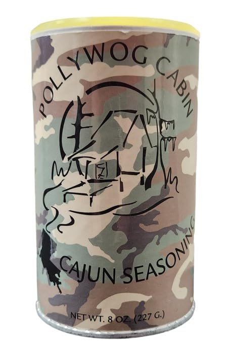 Pollywog Cabin Cajun Seasoning - Authentic Louisiana Spice Mix for Cajun, Creole and Southern Dishes - Gourmet, Spicy, Bayou-Inspired Seasoning – (One 8 Ounce Shaker)