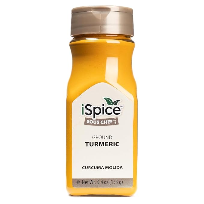 iSpice Pure Premium Ground Turmeric Powder | All Natural Tumeric Fresh| Ready to Use Golden Turmeric Root Extract | Turmeric Spice | Gluten Free | Keto Friendly | 5.4 Oz (153g)