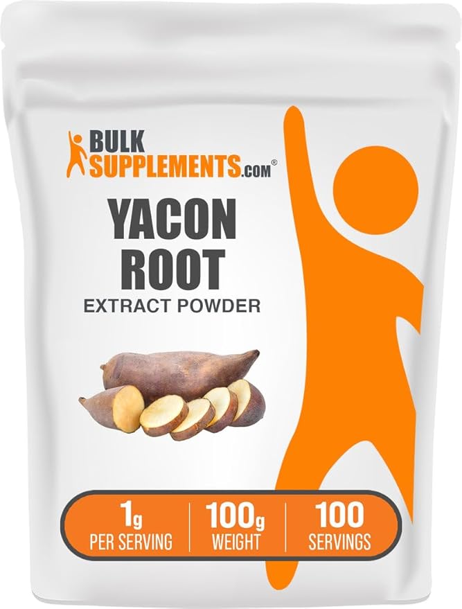 BulkSupplements.com Yacon Root Extract Powder - Natural Sweetener, Yacon Root Powder - Traditional