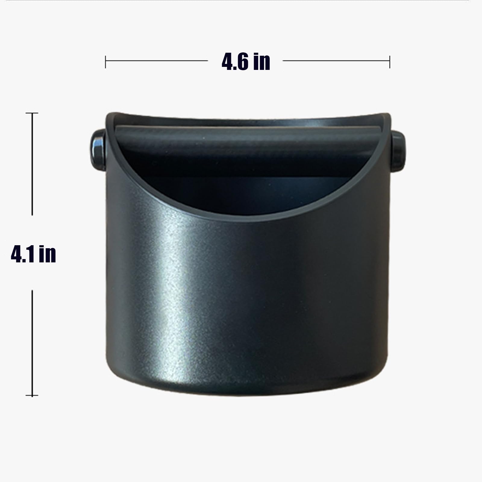 Coffee Knock Box, 4.6 in, Barista Style Espresso Grounds Knock Box, Removable Plastic Knock Rod
