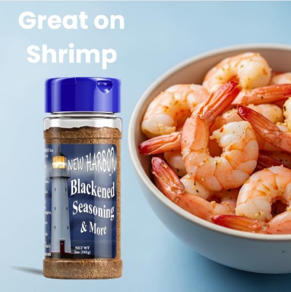 New Harbor Seasoning - Blackened Seasoning | All Natural | Bold & Bright Flavor | Perfect for Grilled Fish | Made in America |