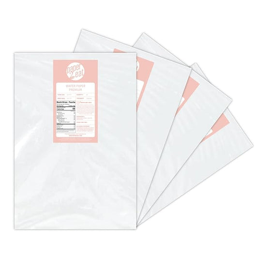 Printable Edible Wafer Paper Sheets from paper2eat (0.60 mm - 200 sheets/Plain)