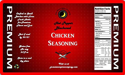 Blackened Chicken Seasoning Dry Rub | Large Shaker | Calorie Free | Fat Free | Saturated Fat Free | Cholesterol Free | Sugar Free | Crafted in Small Batches | Premium | Zesty Blackened Chicken Seasoning – Turn Up the Flavor on Your Chicken Dishes!